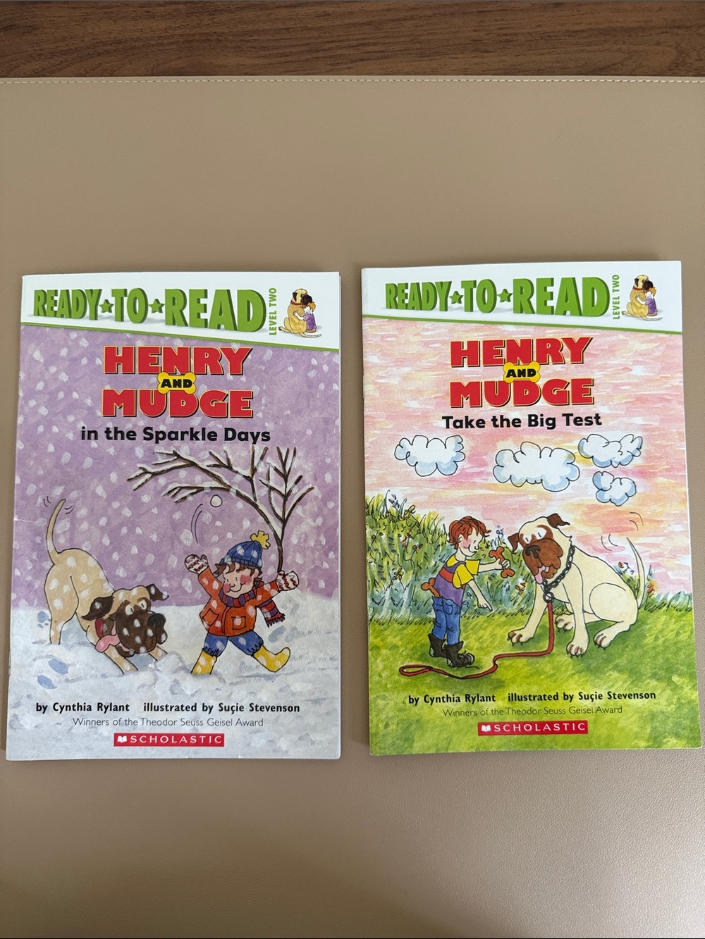 Scholastic Henry and Mudge Book Pair - Purple and Pink Covers
